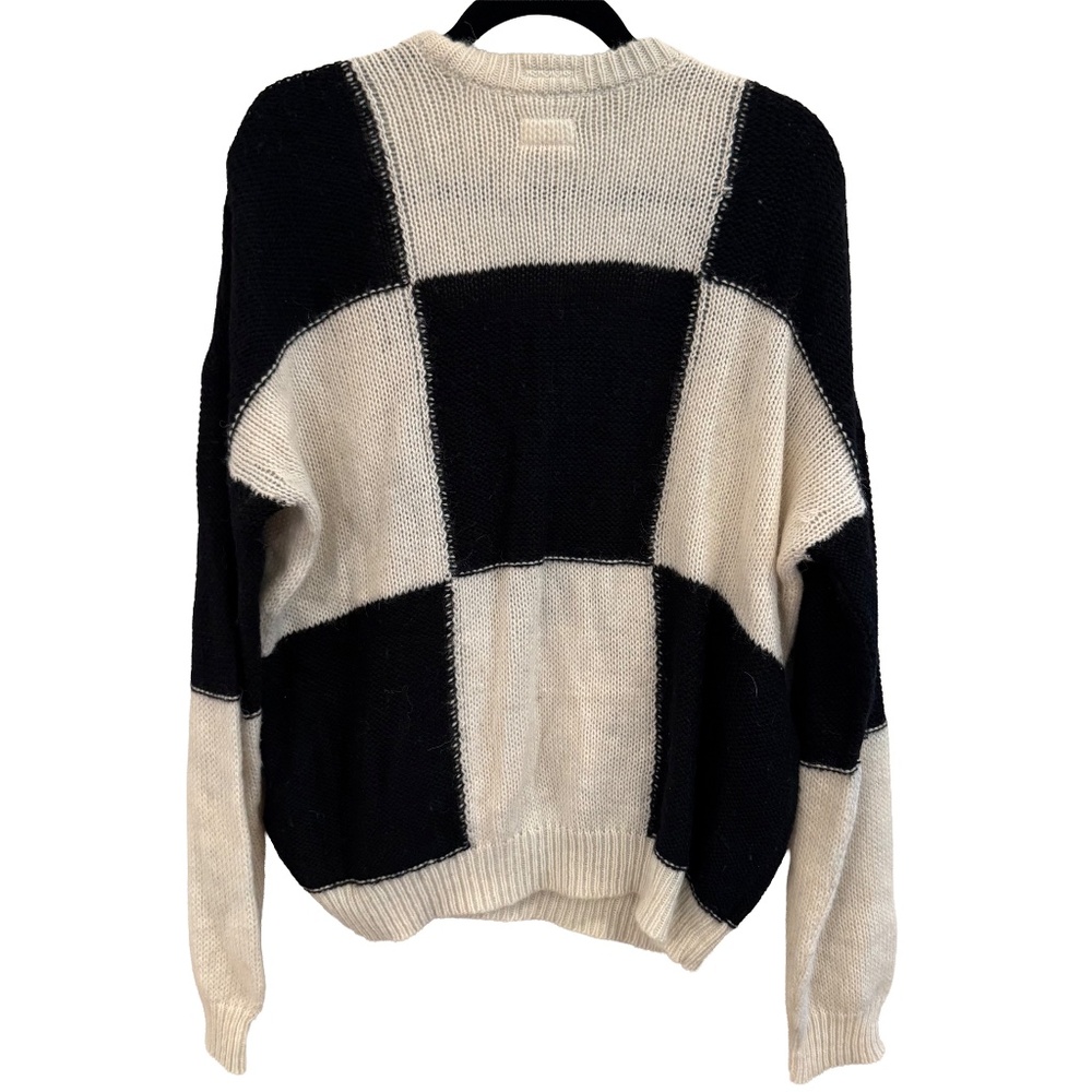 Mother Black & White Colorblock Sweater - Picture 2 of 4